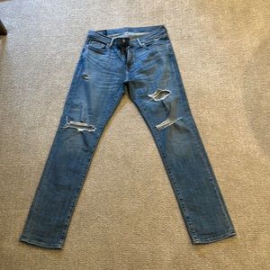 Abercrombie Men’s Jeans- Rustin Athletic Fit- Size 32x32- Stretch- Distressed